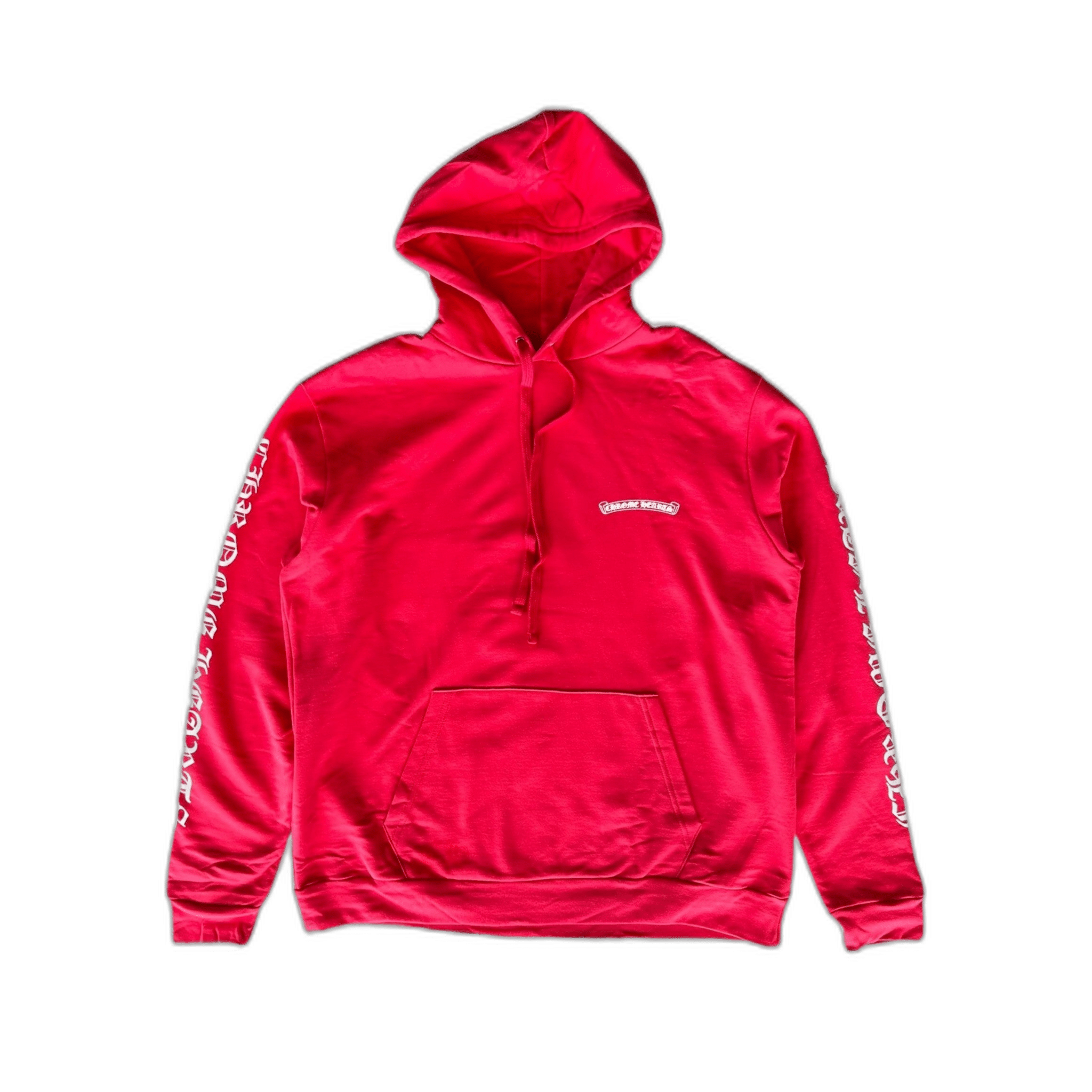 Chrome Hearts Red & White Scroll Logo Hoodie - Morely TrendsChrome Hearts Type here:)