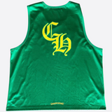 Chrome Hearts Green & White Logo Reversible Mesh Jersey