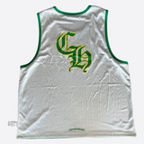 Chrome Hearts Green & White Logo Reversible Mesh Jersey