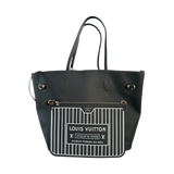 Louis Vuitton Black & Brown Monogram Reversible Neverfull MM