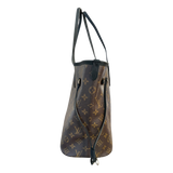 Louis Vuitton Black & Brown Monogram Reversible Neverfull MM
