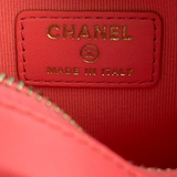 Chanel Pink Quilted Mini Heart Bag