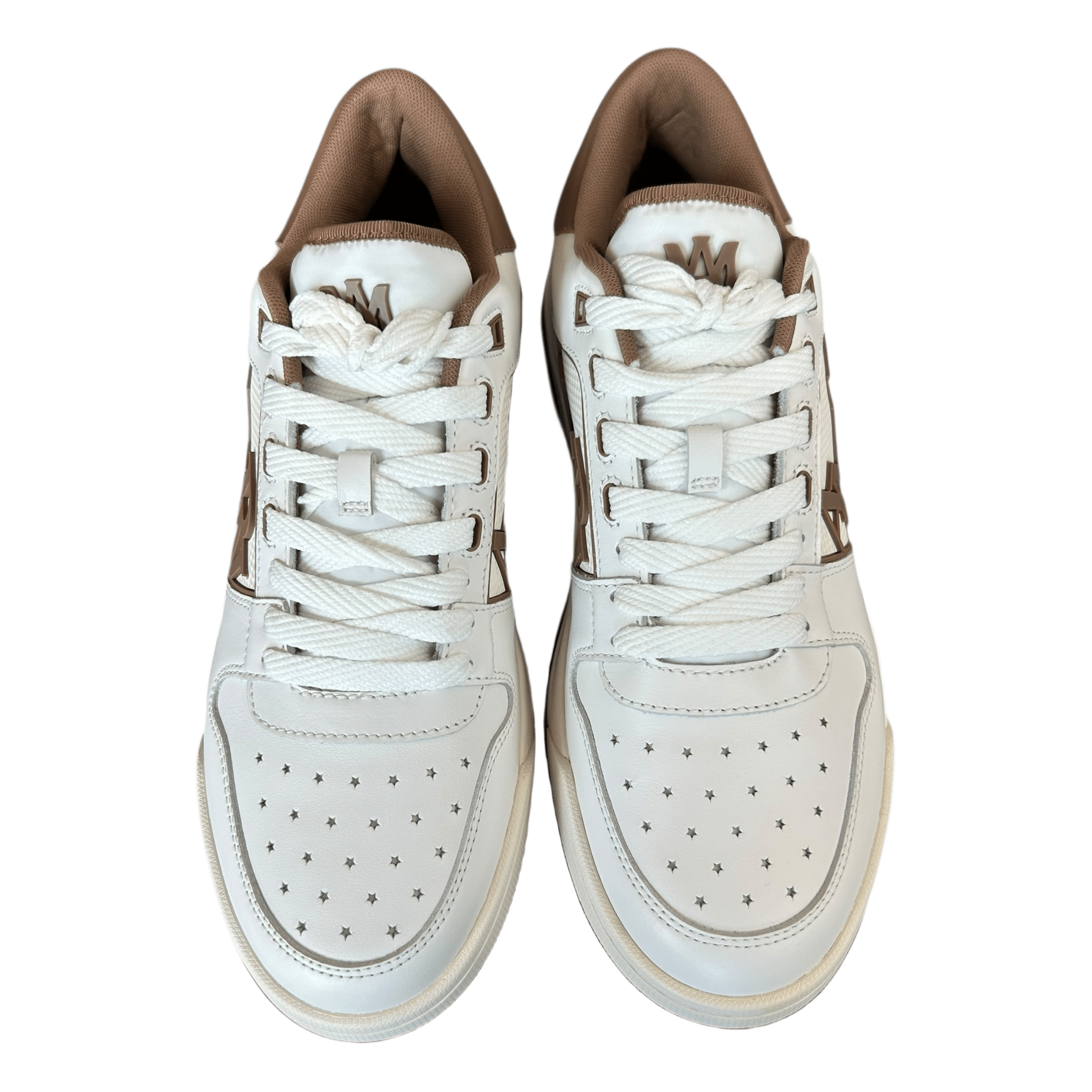 Amiri White & Brown Classic Logo Low Top Sneakers - Morely TrendsAmiri Type here:)