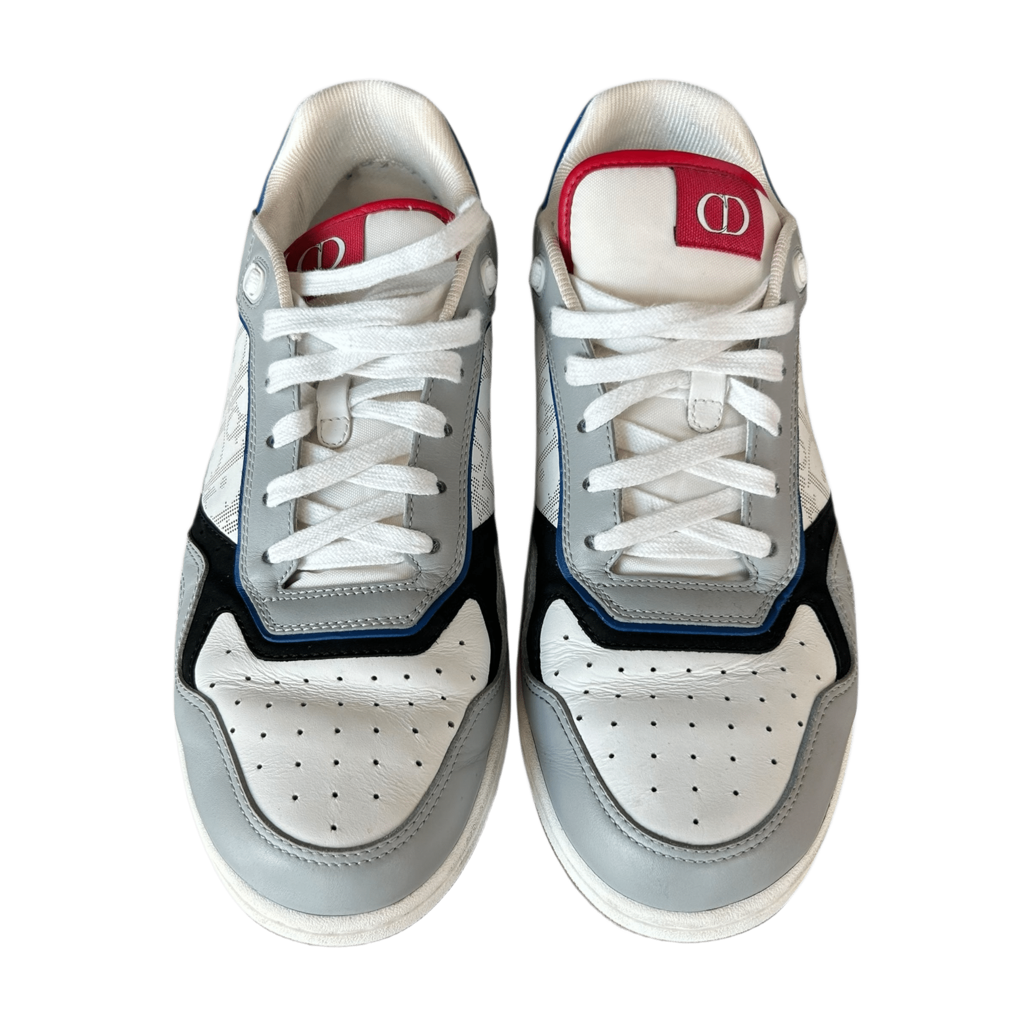 Dior Grey & Blue Oblique B27 Sneakers - Morely TrendsDior Type here:)