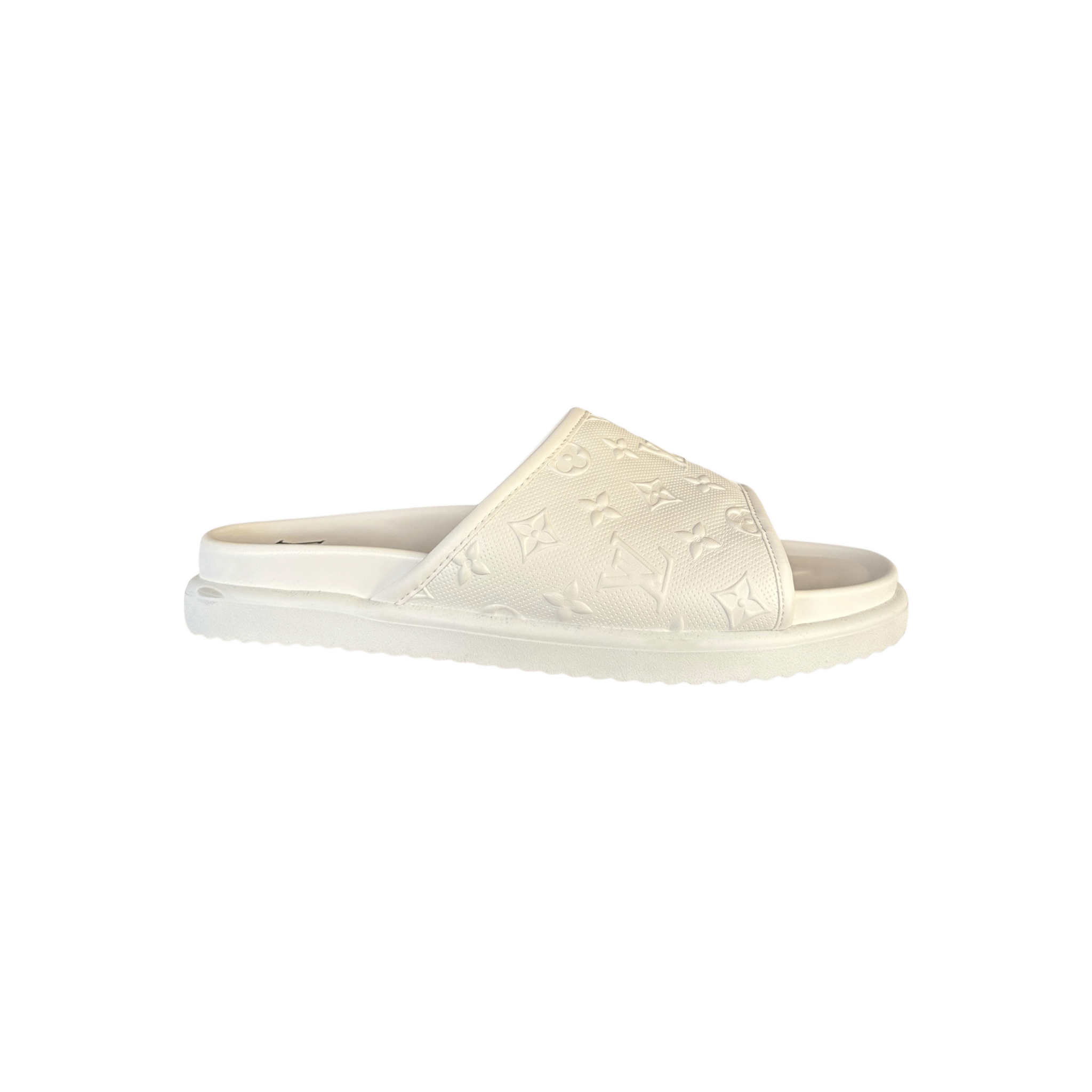Louis Vuitton White Monogram Miami Mules - Morely TrendsLouis Vuitton Type here:)