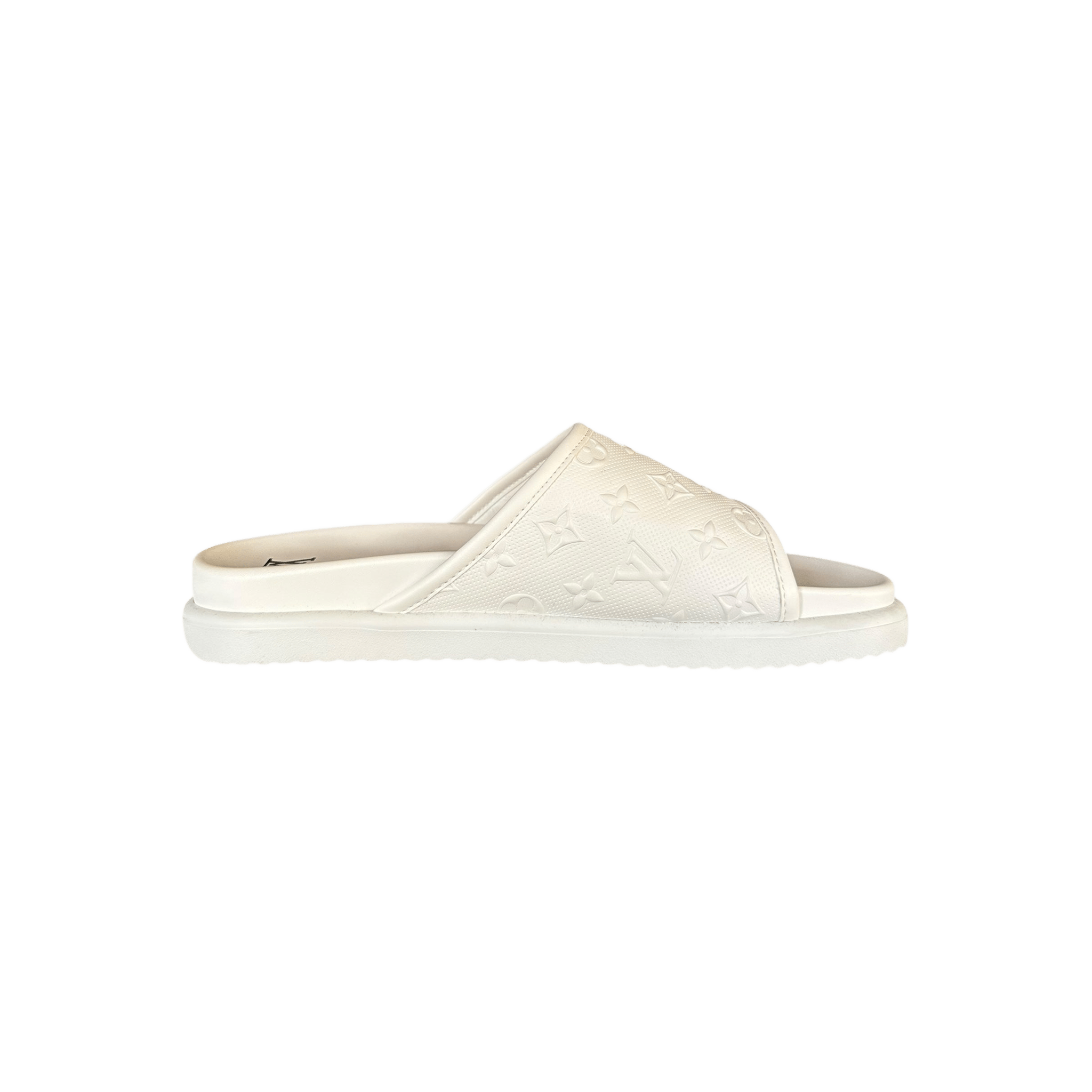 Louis Vuitton White Monogram Miami Mules - Morely TrendsLouis Vuitton Type here:)
