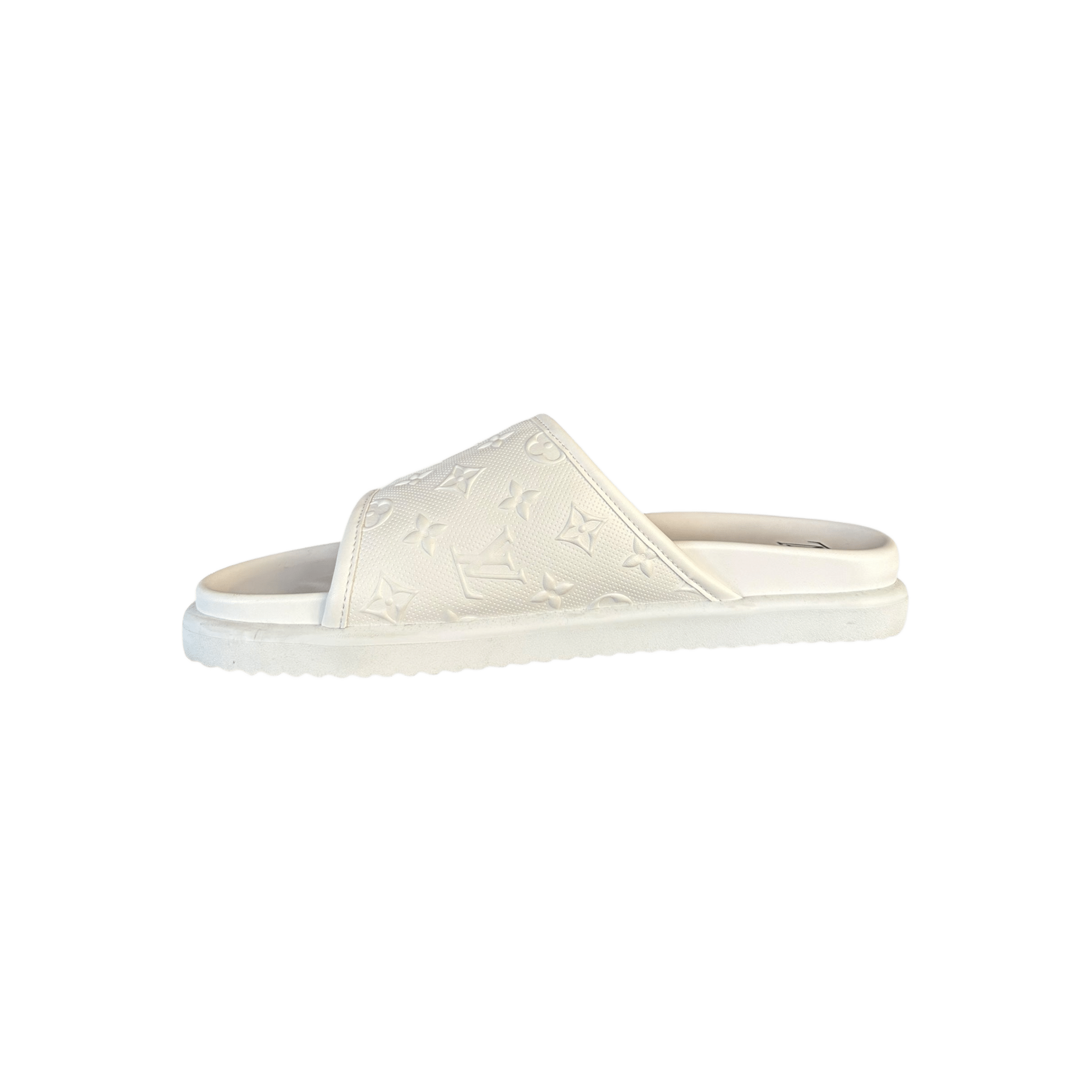 Louis Vuitton White Monogram Miami Mules - Morely TrendsLouis Vuitton Type here:)
