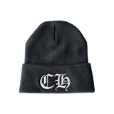 Chrome Hearts Black & White CH Logo Embroidered Beanie - Morely TrendsChrome Hearts Type here:)