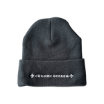 Chrome Hearts Black & White CH Logo Embroidered Beanie - Morely TrendsChrome Hearts Type here:)