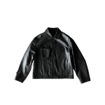 Louis Vuitton Black & White Chain Leather Trucker Jacket - Morely TrendsLouis Vuitton Type here:)