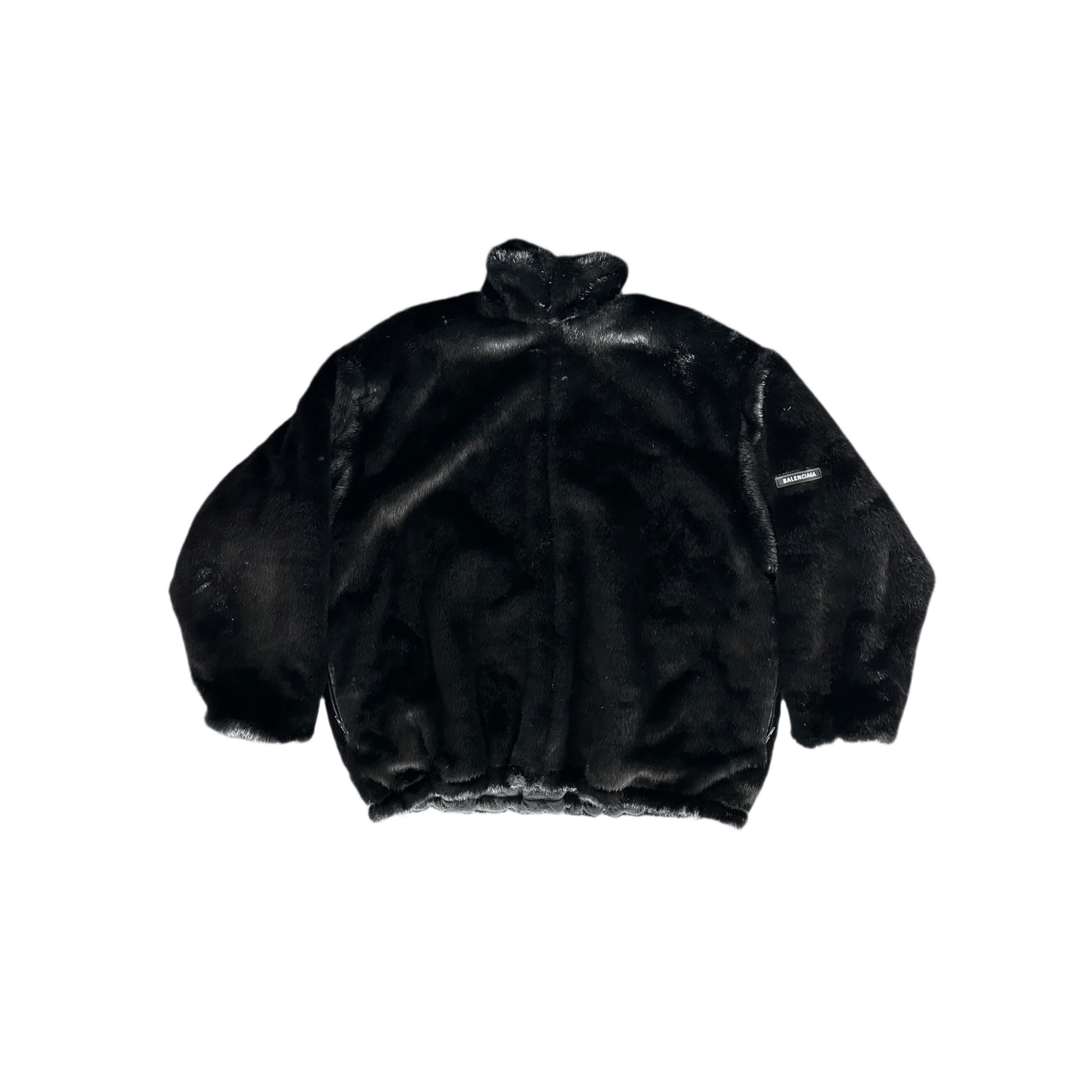 Balenciaga Black Faux Fur Quilted Jacket - Morely TrendsBalenciaga Type here:)