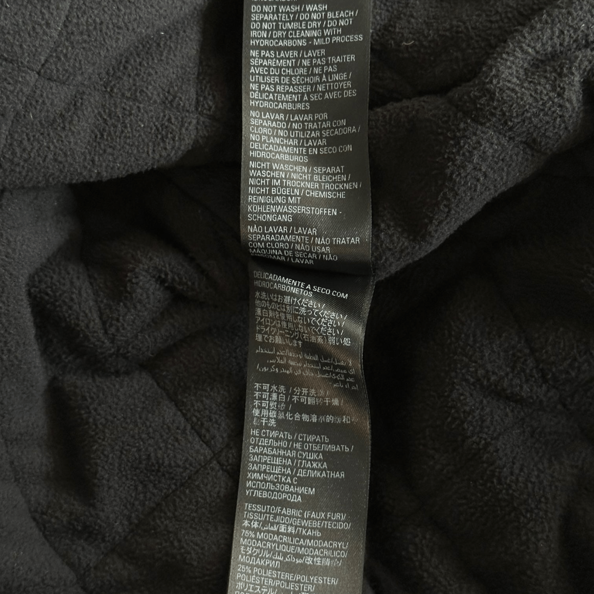 Balenciaga Black Faux Fur Quilted Jacket - Morely TrendsBalenciaga Type here:)