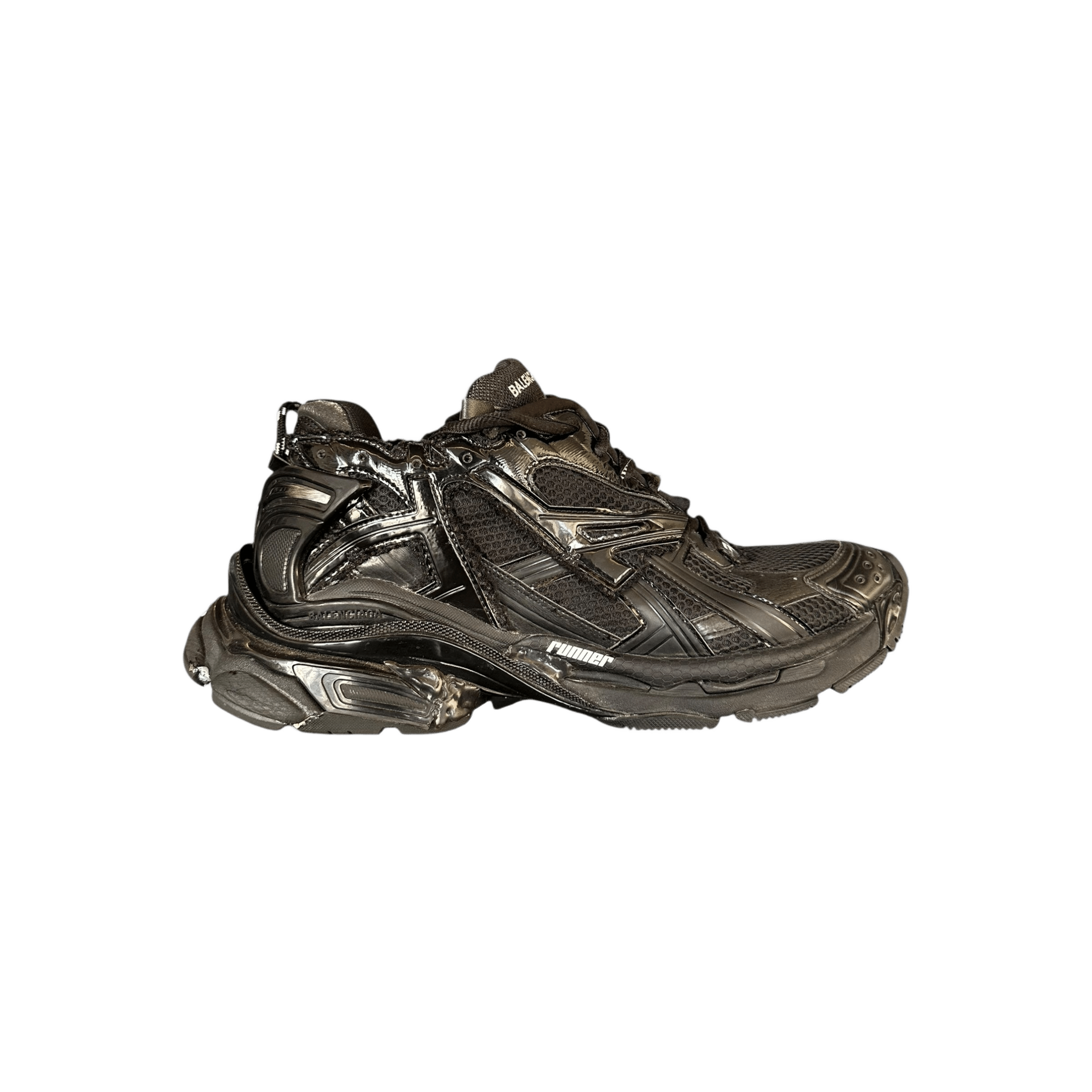 Balenciaga Black Mesh Runner Sneakers - Morely TrendsBalenciaga Type here:)