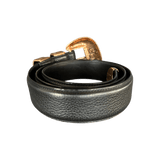 Chrome Hearts Black & Brass 3 Piece Leather Belt - Morely TrendsChrome Hearts Type here:)