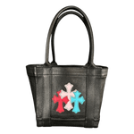 Chrome Hearts Black & Multicolor Cemetery Cross Patch Tote Bag - Morely TrendsChrome Hearts Type here:)