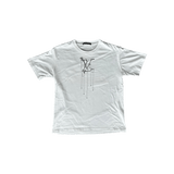 Louis Vuitton White & Black Pendant Logo T-Shirt - Morely TrendsLouis Vuitton Type here:)