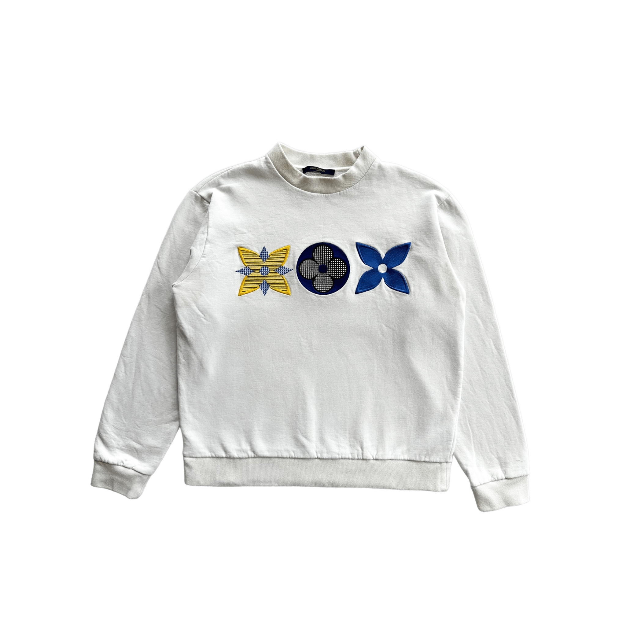 Louis Vuitton White Multicolor Flower Monogram Sweater - Morely TrendsLouis Vuitton Type here:)