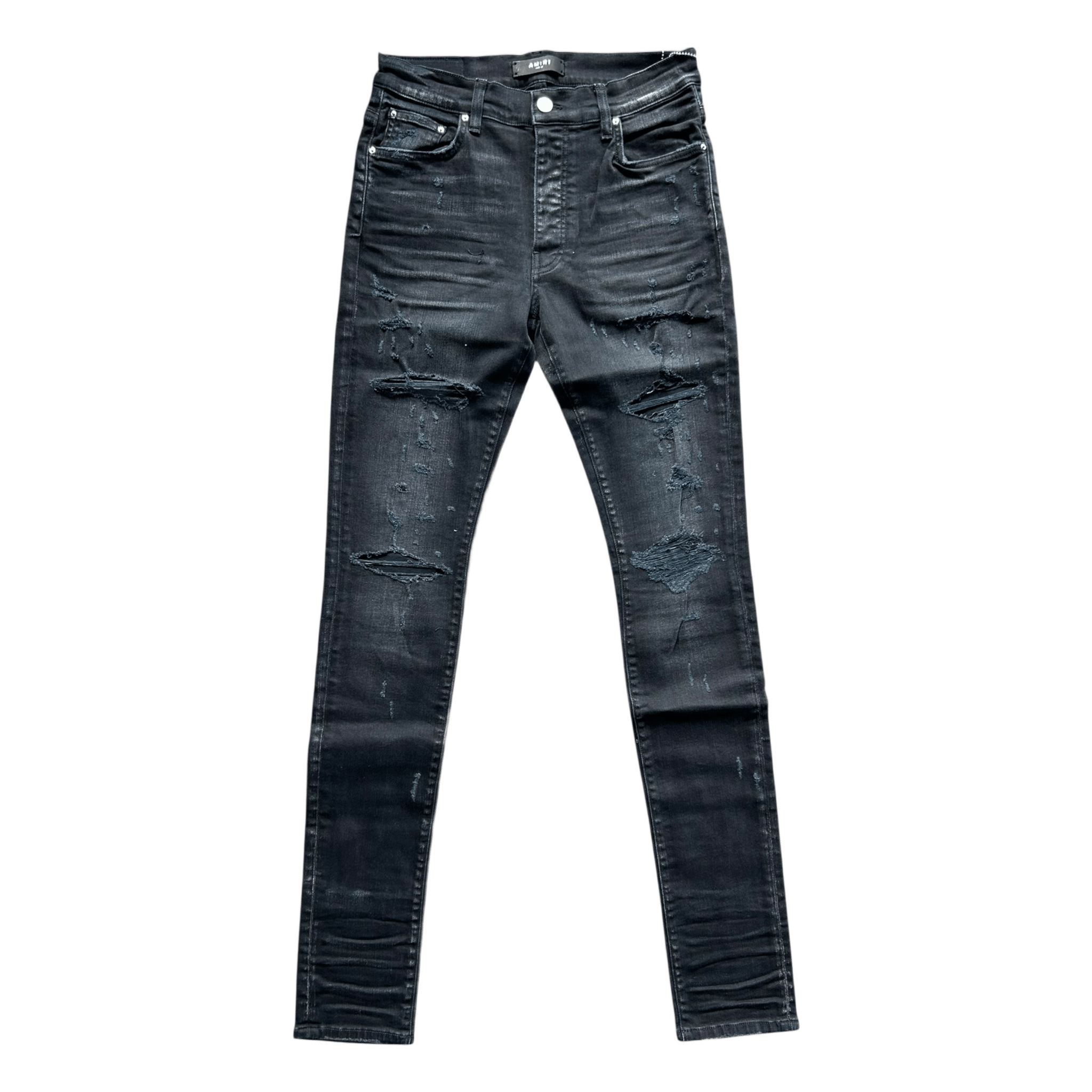 Amiri Aged Black Thrasher Plus Jeans - Morely TrendsAmiri Type here:)