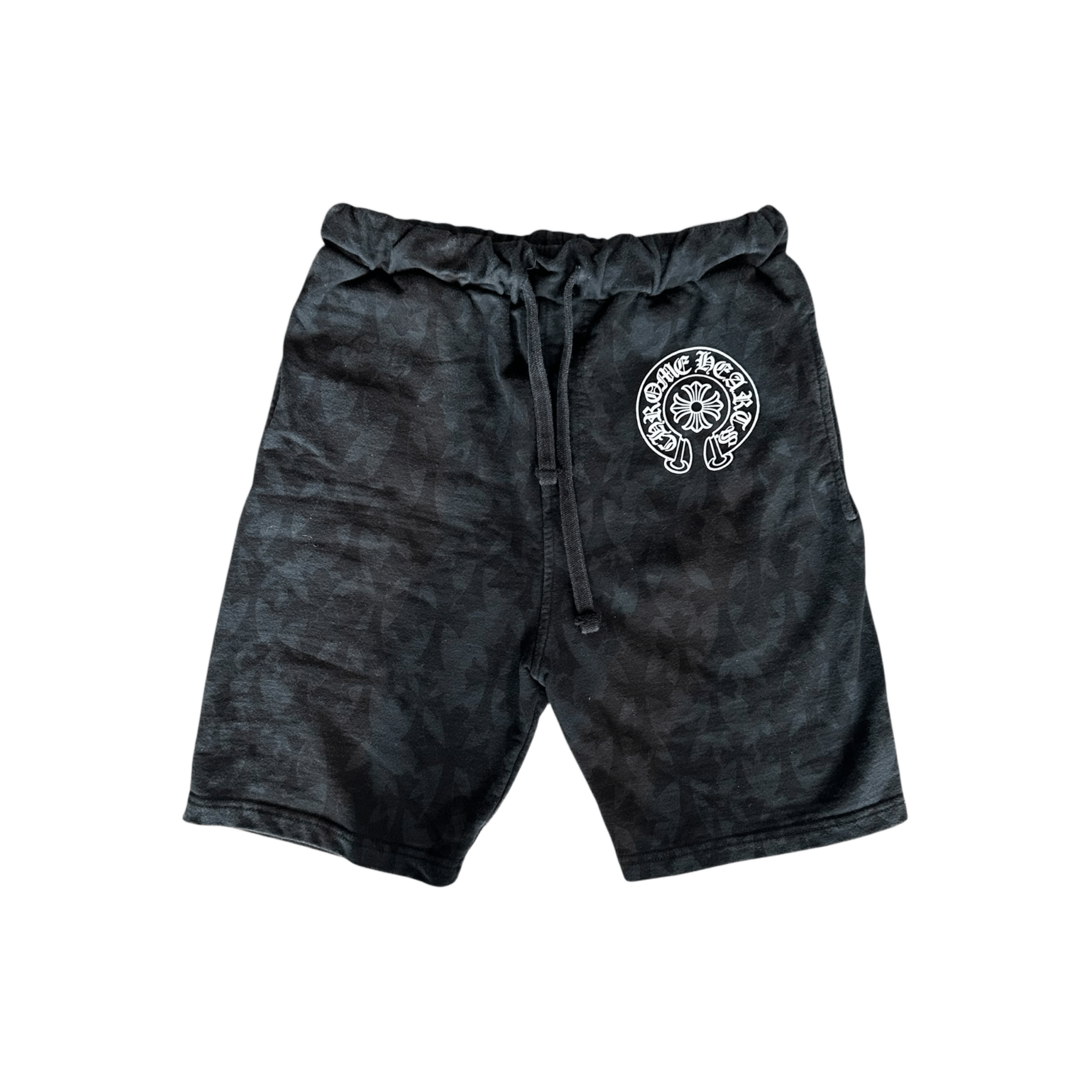 Chrome Hearts Black Cross Jacquard Horseshoe Logo Shorts - Morely TrendsChrome Hearts Type here:)