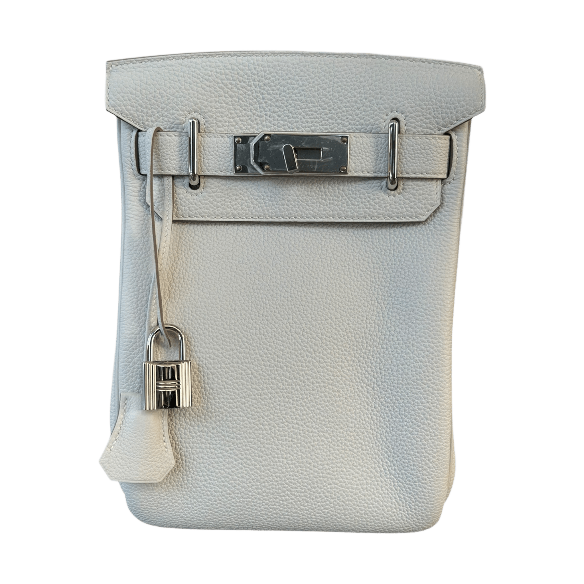 Hermes Light Grey HAC A Dos Crossbody Backpack - Morely TrendsHermes Type here:)
