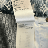 Louis Vuitton Blue Bleached Bandana Monogram Denim Shorts - Morely TrendsLouis Vuitton Type here:)