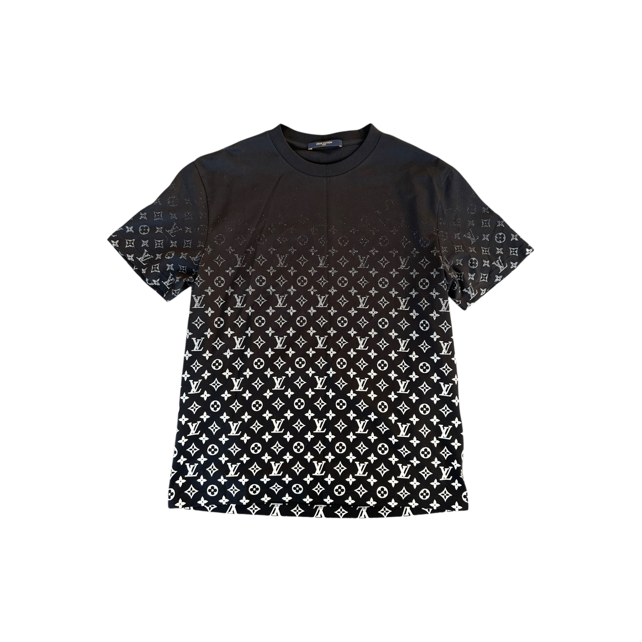Louis Vuitton Black & White Monogram Gradient T-Shirt - Morely TrendsLouis Vuitton Type here:)