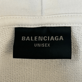 Balenciaga White & Black Soccer Logo Zip Up Hoodie - Morely TrendsBalenciaga Type here:)