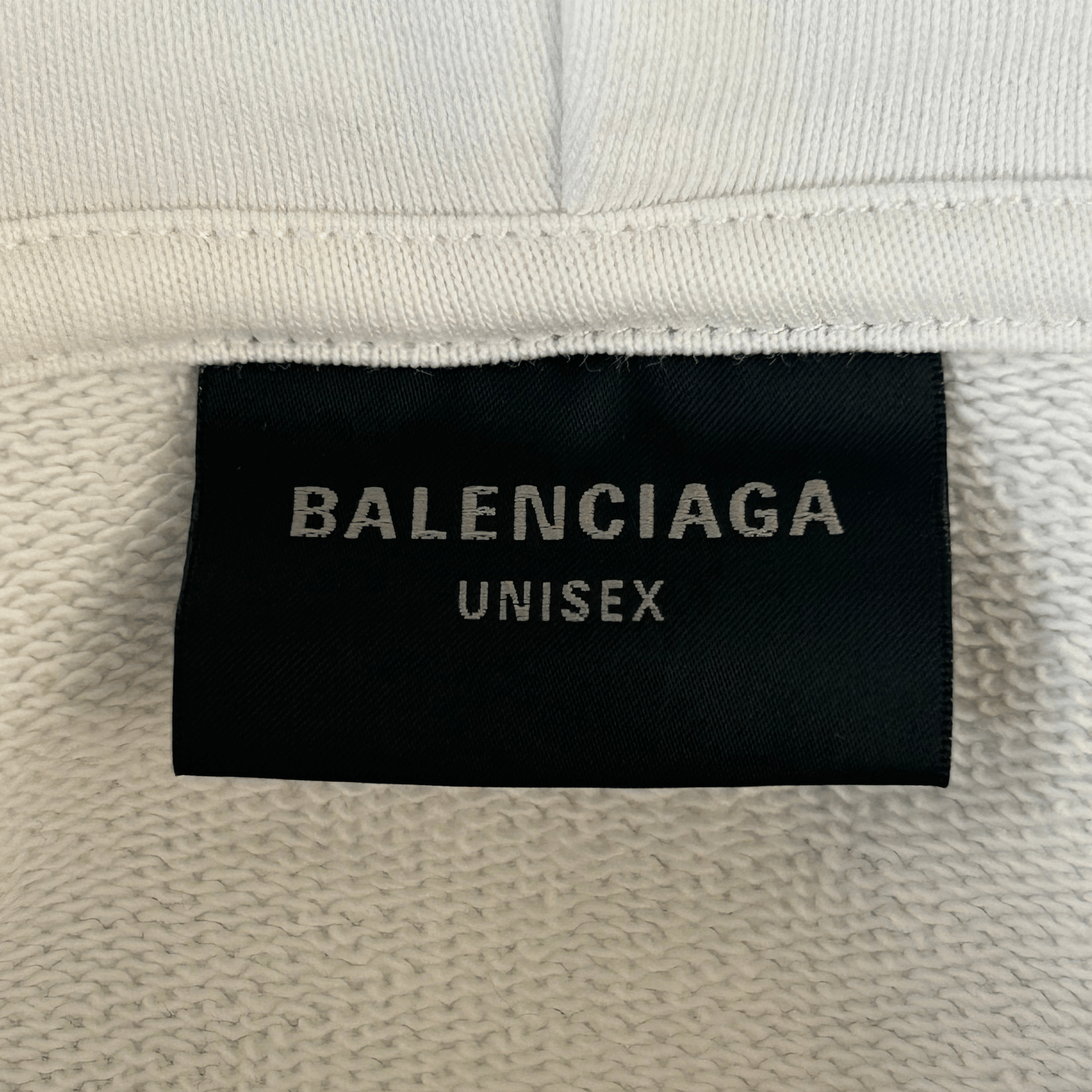 Balenciaga White & Black Soccer Logo Zip Up Hoodie - Morely TrendsBalenciaga Type here:)