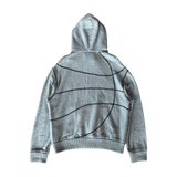 Louis Vuitton NBA Grey Basketball Embroidered Zip Up Hoodie - Morely TrendsLouis Vuitton Type here:)