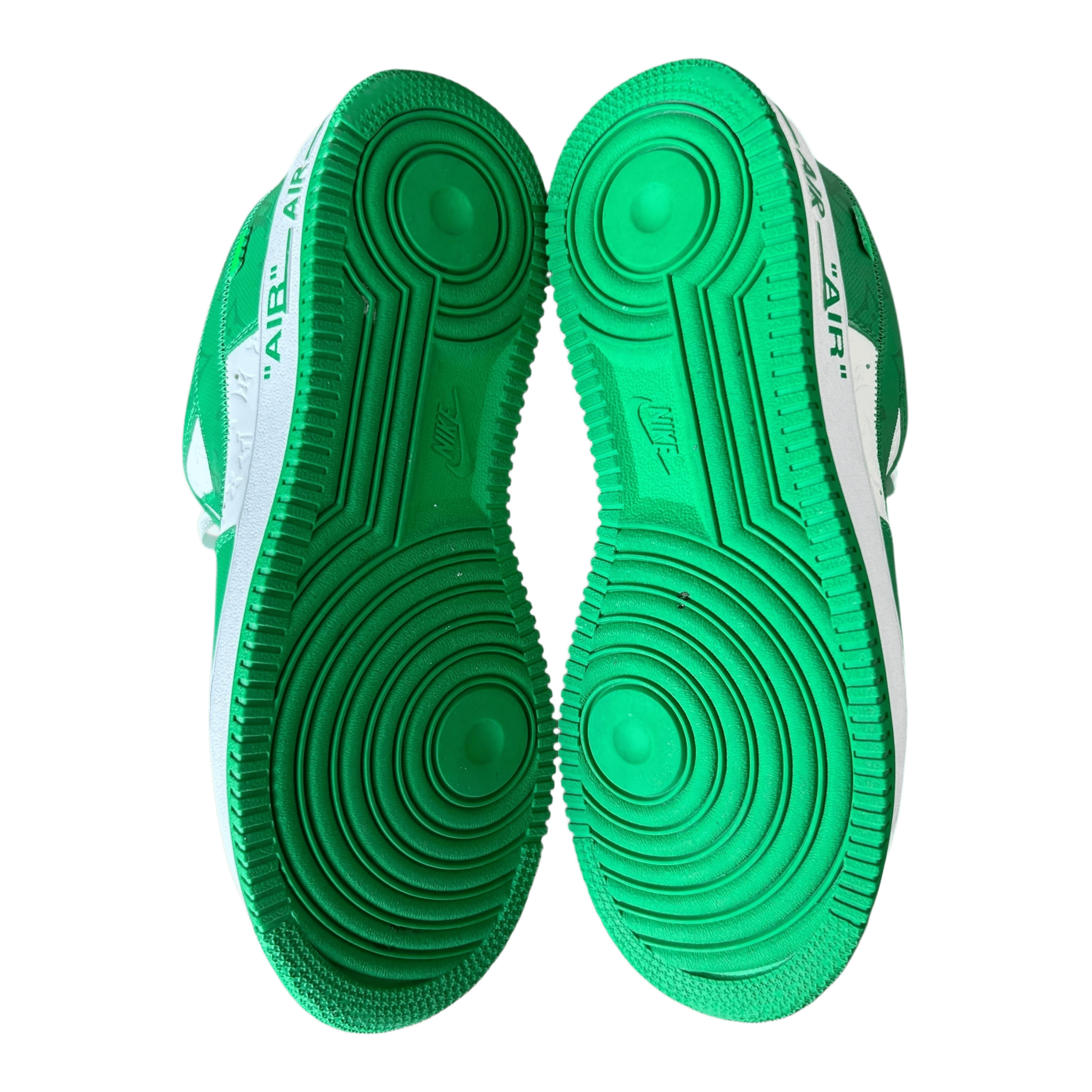 Louis Vuitton Nike Green & White Monogram Air Force 1 - Morely TrendsLouis Vuitton Type here:)