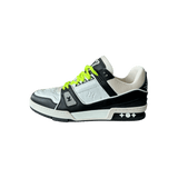 Louis Vuitton Black & White Monogram Trainers - Morely TrendsLouis Vuitton Type here:)