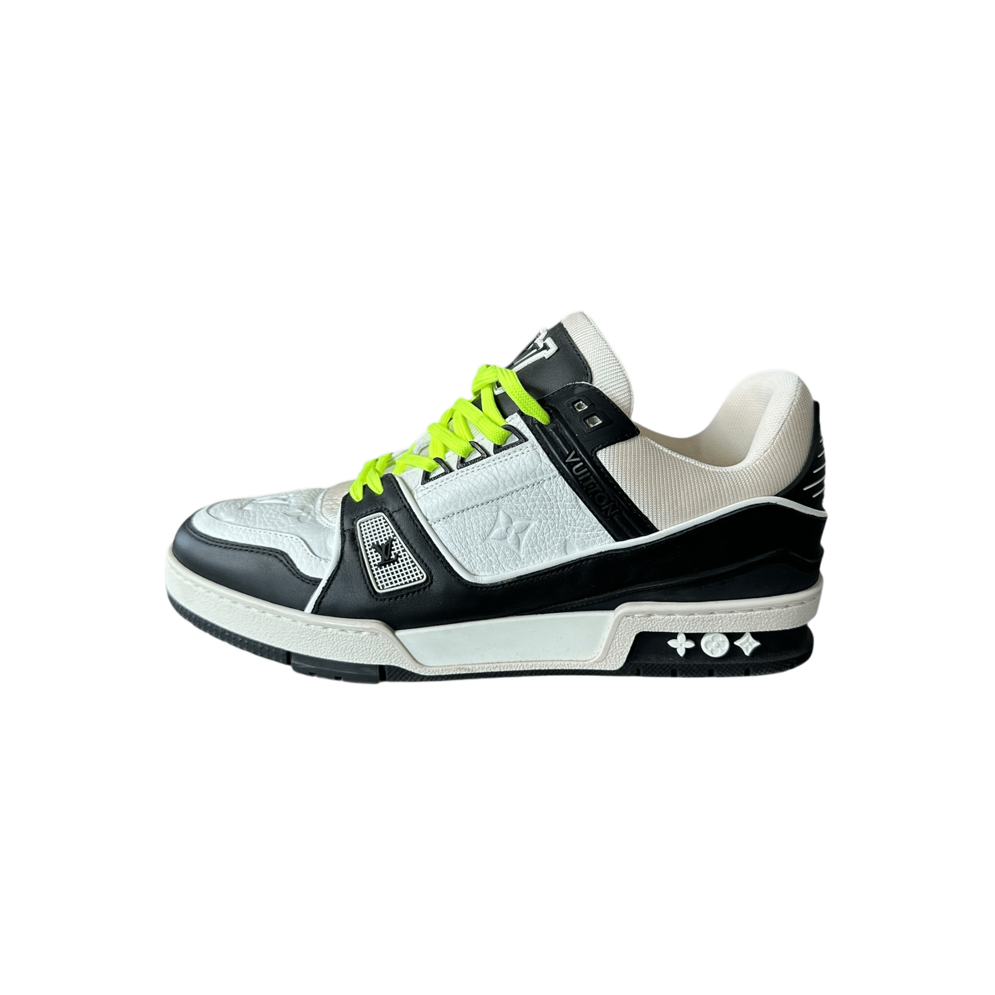 Louis Vuitton Black & White Monogram Trainers - Morely TrendsLouis Vuitton Type here:)