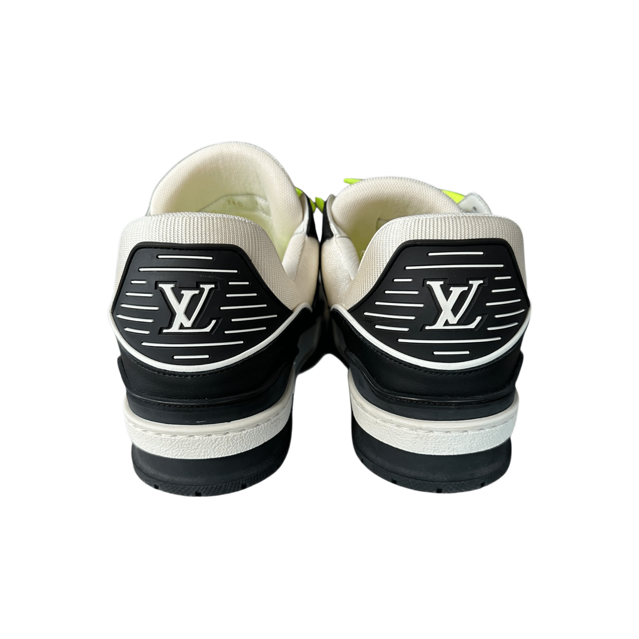Louis Vuitton Black & White Monogram Trainers - Morely TrendsLouis Vuitton Type here:)
