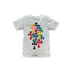 Chrome Hearts White Multicolor Cross T-Shirt - Morely TrendsChrome Hearts Type here:)