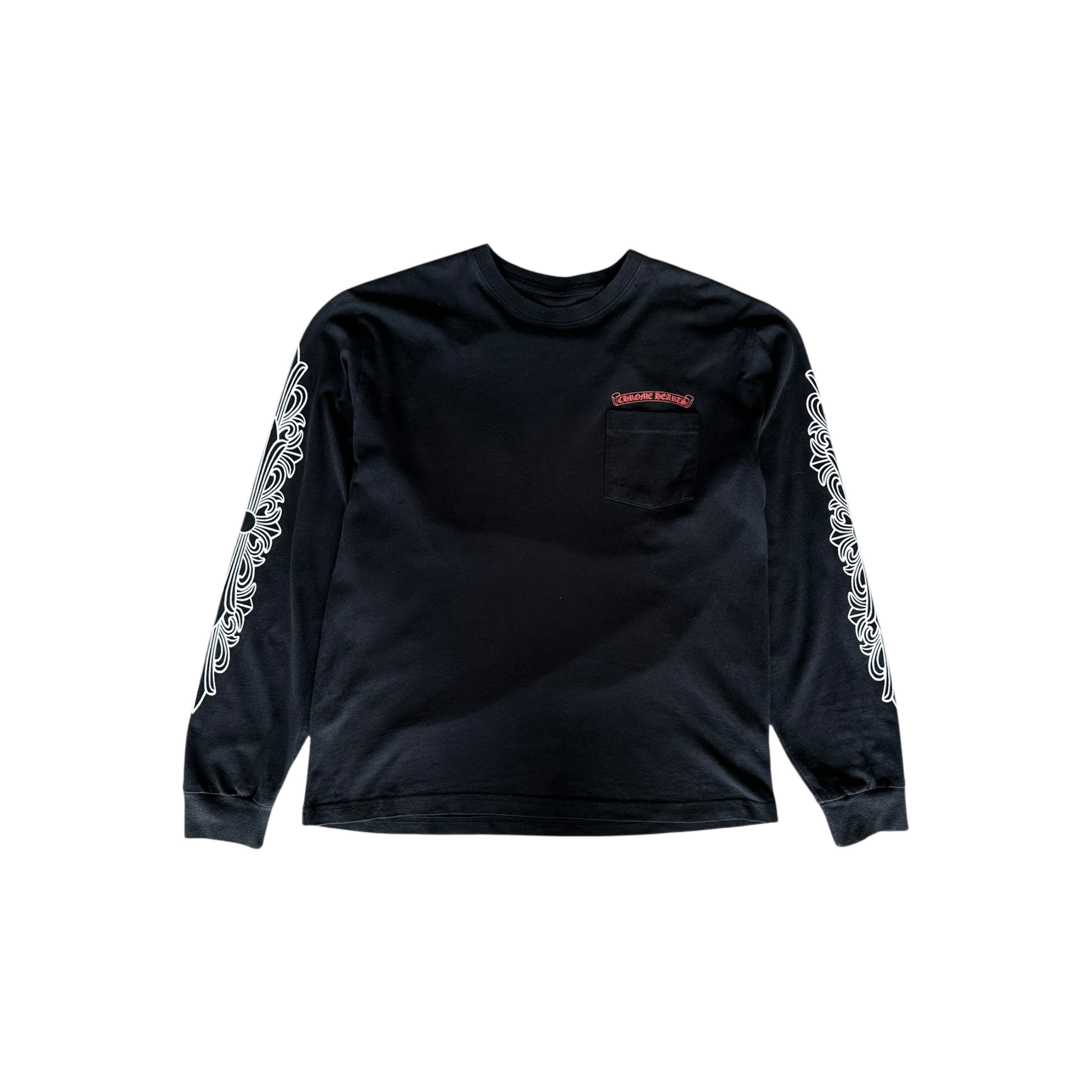 Chrome Hearts Matty Boy Black Chomper Longsleeve T-Shirt - Morely TrendsChrome Hearts Type here:)