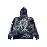 Chrome Hearts Black & White Tie - Dye Horseshoe Logo Hoodie - Morely TrendsChrome Hearts Type here:)