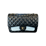 Chanel Black Lambskin Quilted Jumbo Flap Bag - Morely TrendsChanel Type here:)