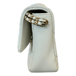 Chanel White Caviar Quilted Chain Melody Small Flap bag - Morely TrendsChanel Type here:)