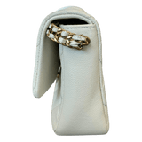 Chanel White Caviar Quilted Chain Melody Small Flap bag - Morely TrendsChanel Type here:)