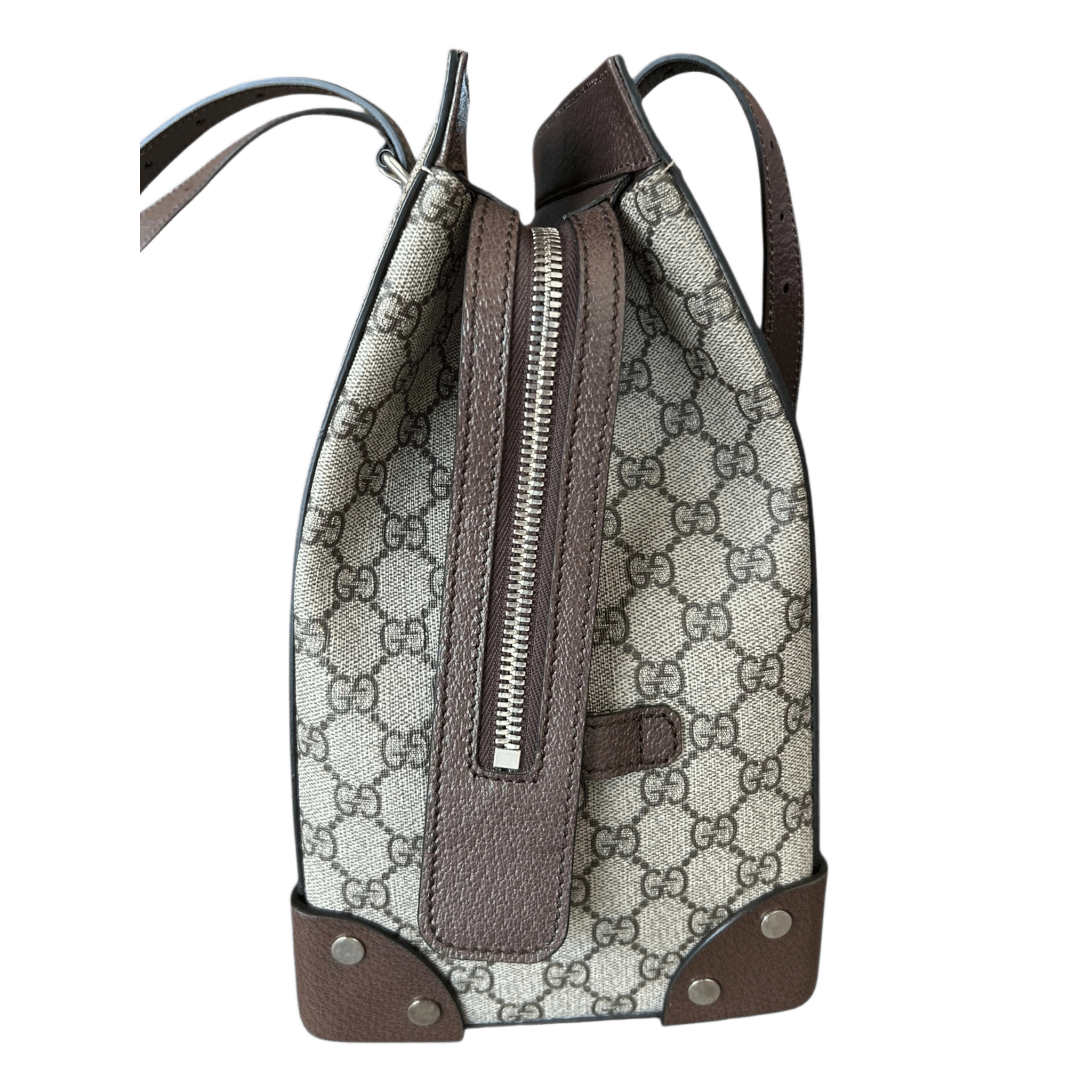 Gucci Beige & Brown GG Monogram Large Tote Bag - Morely TrendsGucci Type here:)