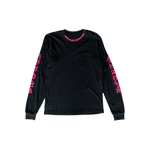 Chrome Hearts Black & Pink Neck Logo Longsleeve T-Shirt - Morely TrendsChrome Hearts Type here:)