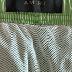 Amiri Green & White MA Bar Logo Swimshorts - Morely TrendsAmiri Type here:)