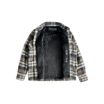 Chrome Hearts Brown & White Plaid Sherpa Jacket - Morely TrendsChrome Hearts Type here:)