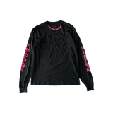 Chrome Hearts Black & Pink Neck Logo Longsleeve T-Shirt - Morely TrendsChrome Hearts Type here:)