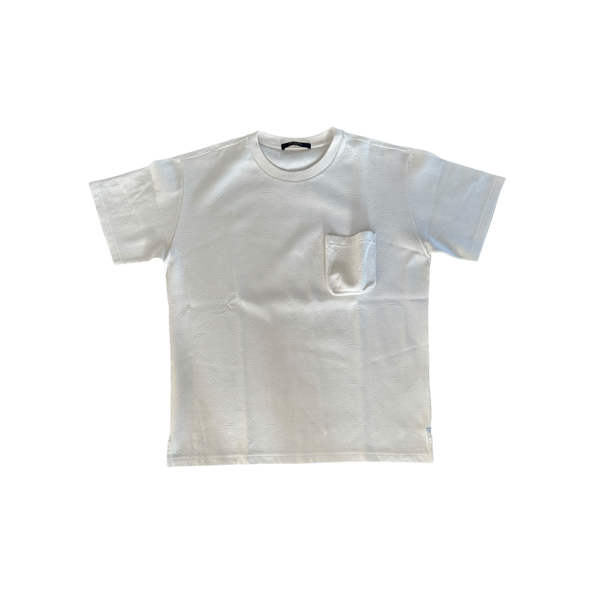 Louis Vuitton White Monogram Pocket T-Shirt - Morely TrendsLouis Vuitton Type here:)