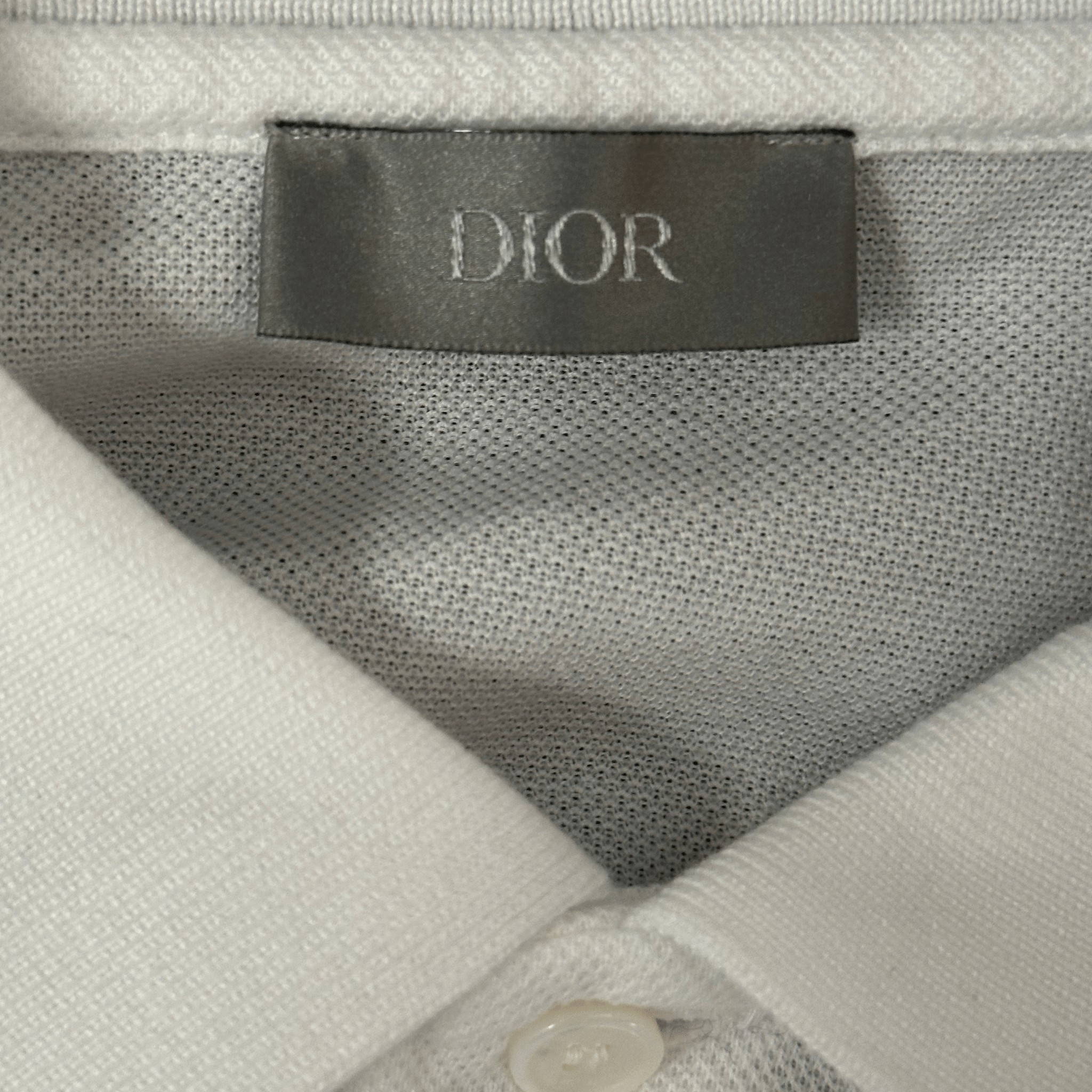 Dior Judy Blame White & Black Pin Embroidered Logo Polo T-Shirt - Morely TrendsDior Type here:)