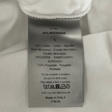 Dior Judy Blame White & Black Pin Embroidered Logo Polo T-Shirt - Morely TrendsDior Type here:)