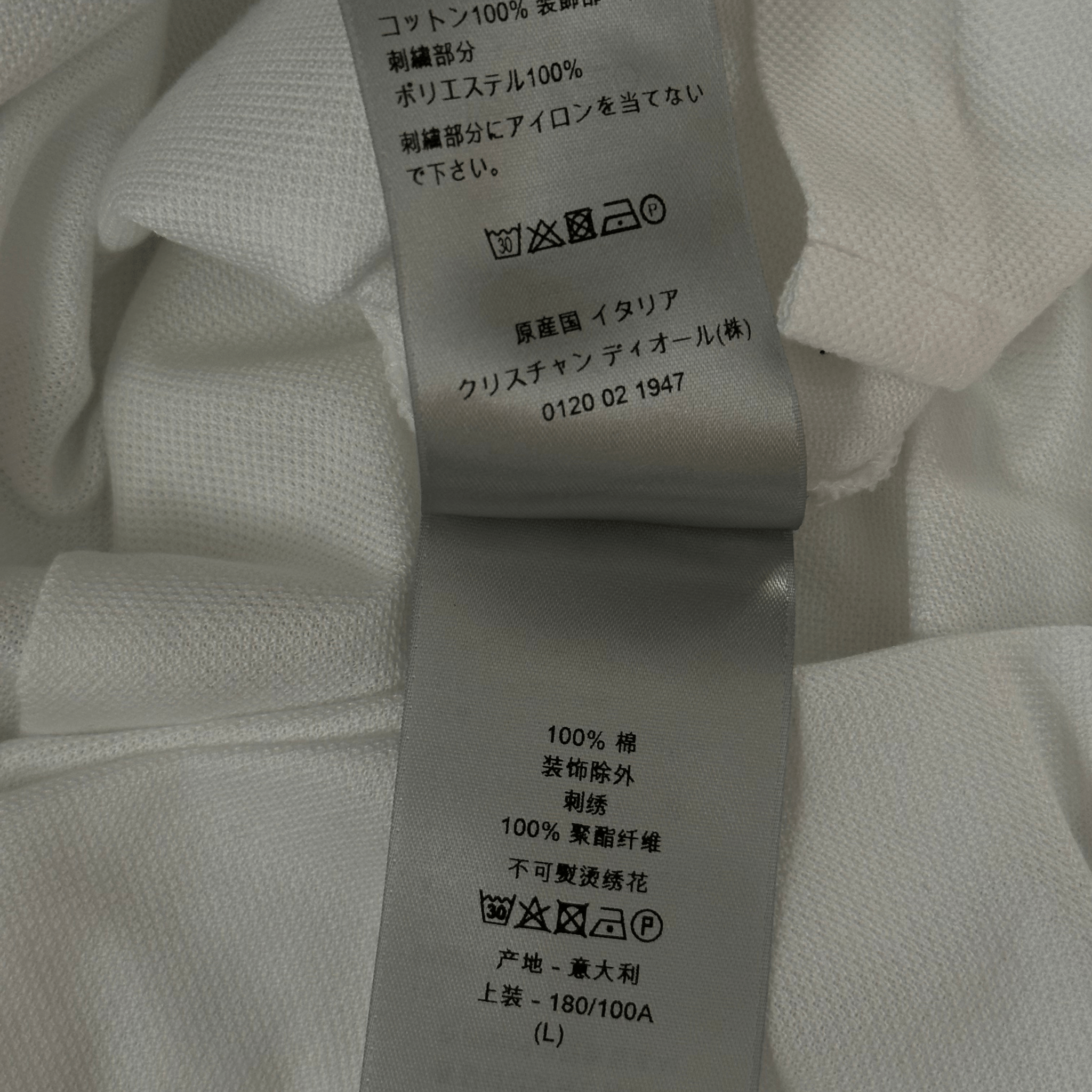 Dior Judy Blame White & Black Pin Embroidered Logo Polo T-Shirt - Morely TrendsDior Type here:)