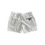 Prada White & Black Logo Towel Shorts - Morely TrendsPrada Type here:)