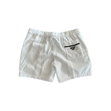 Prada White & Black Logo Towel Shorts - Morely TrendsPrada Type here:)